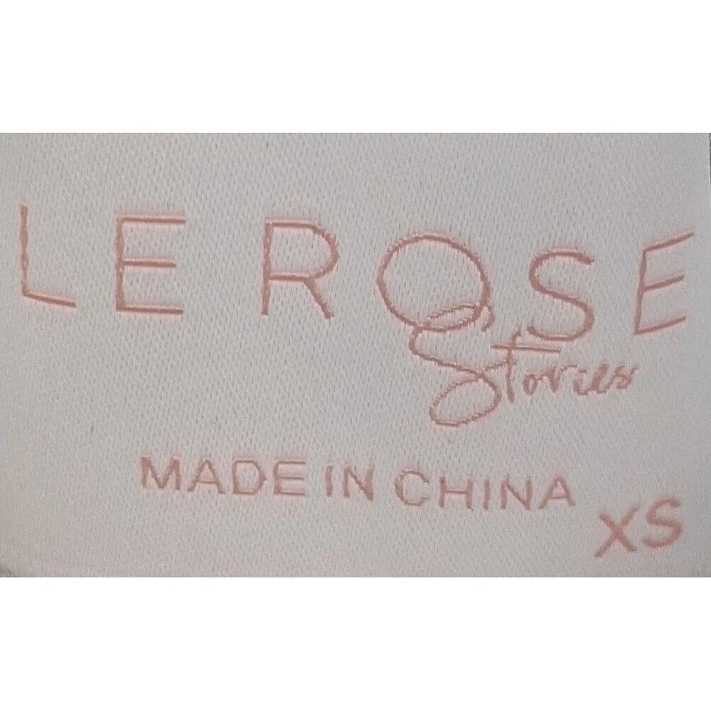 Le Rose Pajama Satin Pants Rose Motif Size XS Cottagecore Feminine